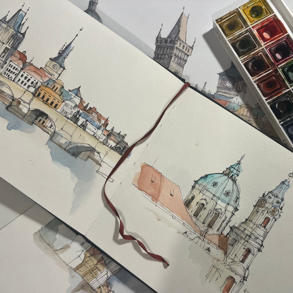 AKVARELL WORKSHOP Urban Sketch PRÁGA (Kezdő szint!) JANUÁR 31.